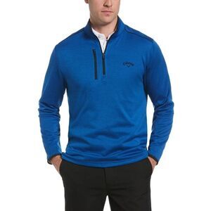 Callaway Men’s Golf 1/4 Zip Tech Fleece In Olympian Blue Heather Size L